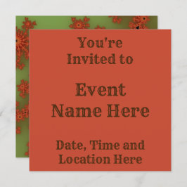 Herbstausbruch des Fraktals Einladung