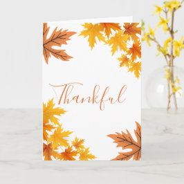 Herbstausgabe Erntedank Center Card Karte