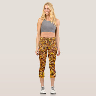 Herbstausgänge Abstrakt Capri Leggings