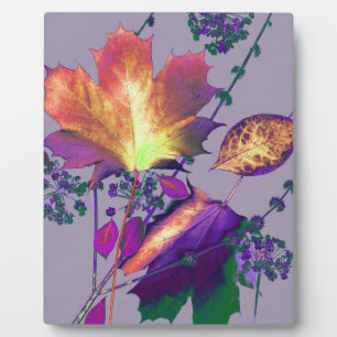 Herbstausgänge in Lilac Fotoplatte