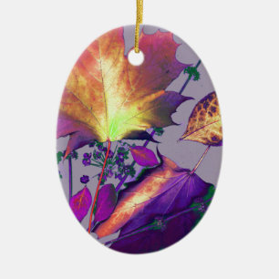 Herbstausgänge in Lilac Keramik Ornament