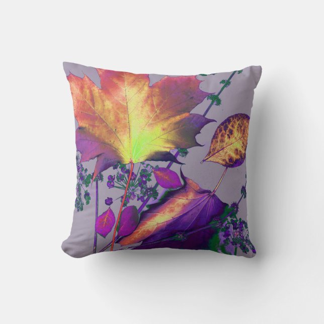 Herbstausgänge in Lilac Kissen (Vorderseite)
