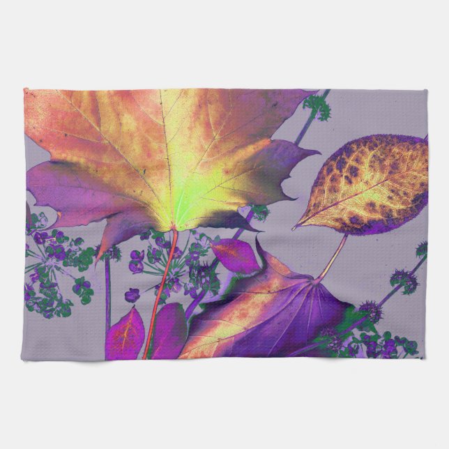 Herbstausgänge in Lilac Küchentuch (Horizontal)