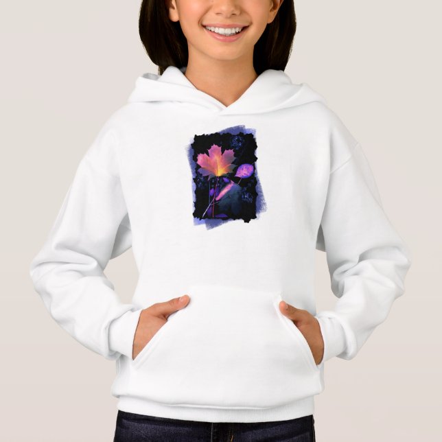 Herbstausgänge in Neon und Blau Hoodie (Vorderseite)