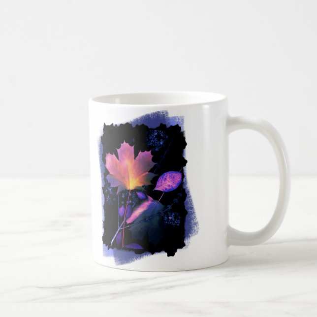 Herbstausgänge in Neon und Blau Kaffeetasse (Rechts)