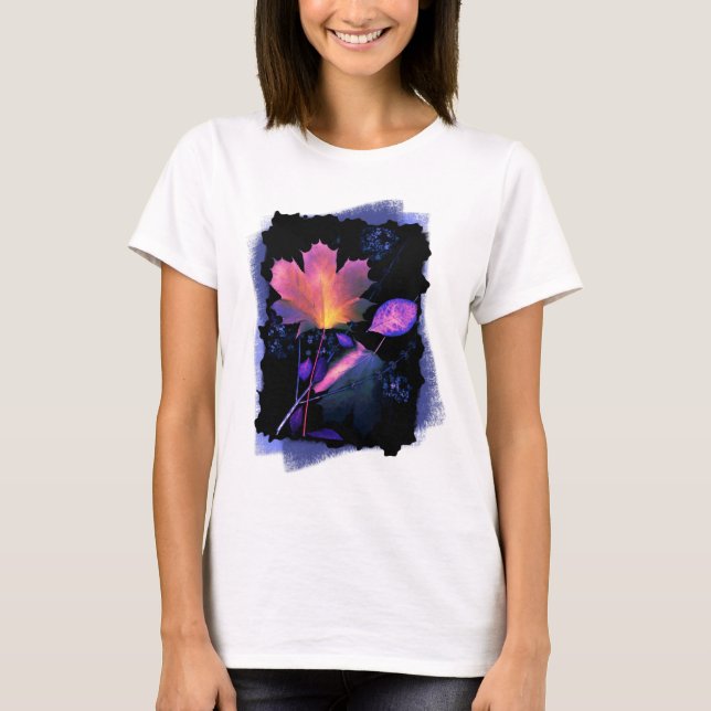 Herbstausgänge in Neon und Blau T-Shirt (Vorderseite)