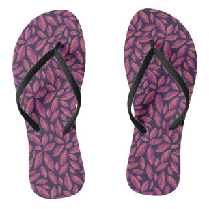 Herbstausgänge Lila Flip Flops