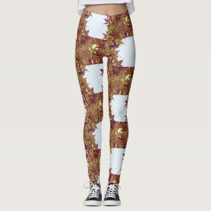 Herbstausgänge mit Sonnenbrand Leggings