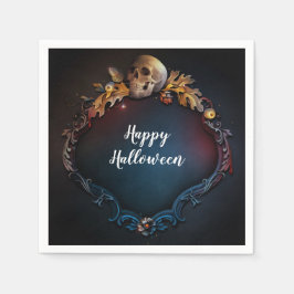 Herbstausgänge und Herbstfallen-Halloween-Party Serviette