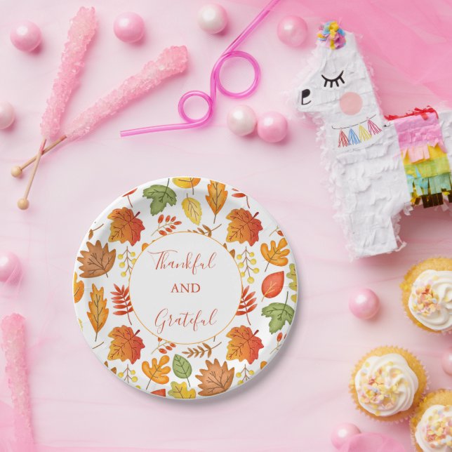 Herbstausscheiden Erntedank Pappteller (Party)