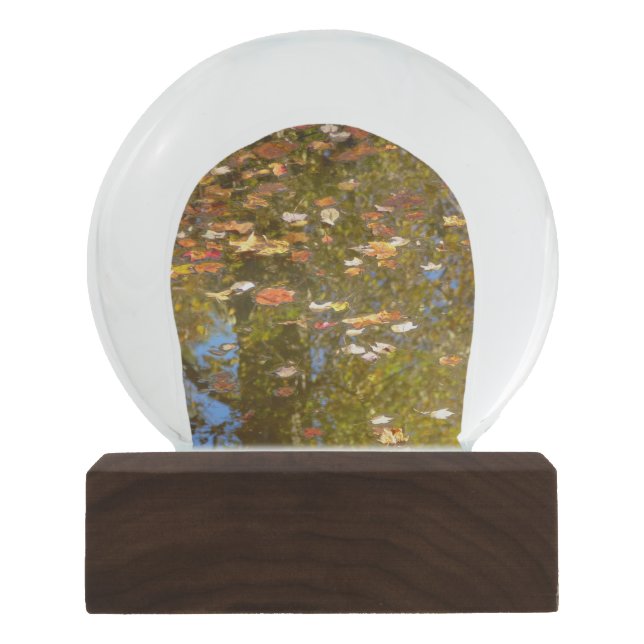 Herbstausstiege und Streams-Reflektion bei Greenbe Schneekugel (Vorderseite)