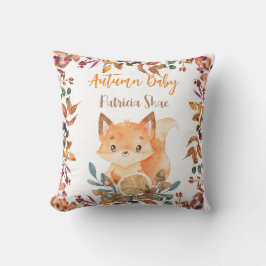 Herbstbaby niedliche Fuchs Herbst Thema personalis Kissen