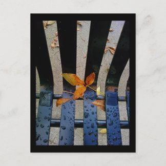 Herbstbank Postkarte