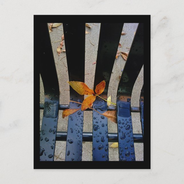 Herbstbank Postkarte (Vorderseite)