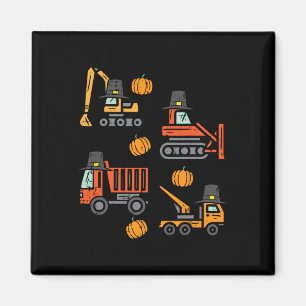 Herbstbaufahrzeuge Erntedank Kleinkind Bo Magnet