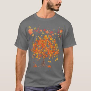Herbstbaum Blätter Naturwald Herbst65 T-Shirt