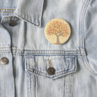 Herbstbaum Button