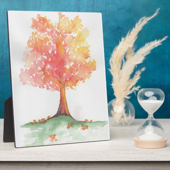 Herbstbaum Fotoplatte (Seite)