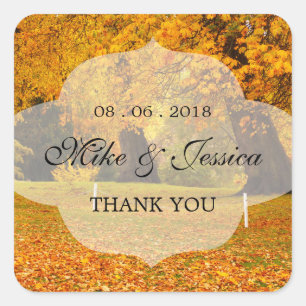 Herbstbaum im Park Wedding Sticker