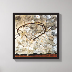 Herbstbaum in Bewegung von Egon Schiele Leinwanddruck