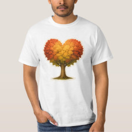 Herbstbaum in Herzform T-Shirt