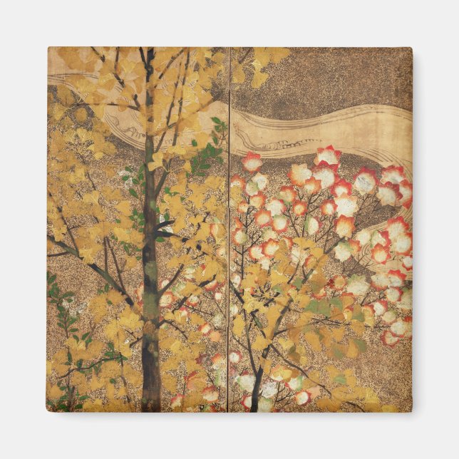 Herbstbaum Magnet (Vorne)