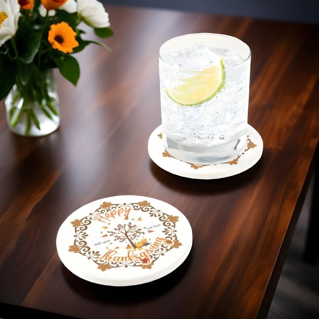 Herbstbaum Mandala Foliage Erntedank Getränkeuntersetzer (Von Creator hochgeladen)