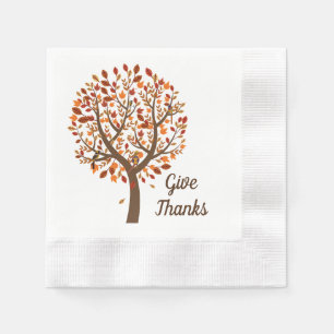 Herbstbaum Napkins Serviette