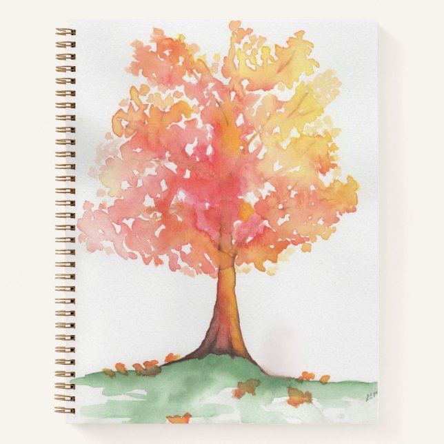 Herbstbaum Notizbuch (Vorderseite)
