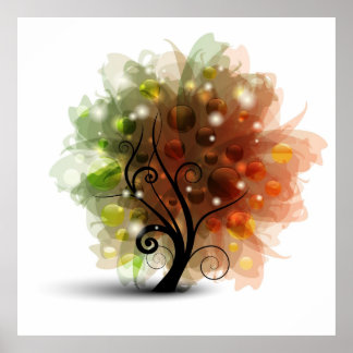 Herbstbaum Poster