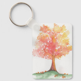 Herbstbaum Schlüsselanhänger