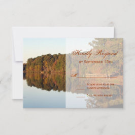 Herbstbäume Blätter, die RSVP-Karten hochladen RSVP Karte
