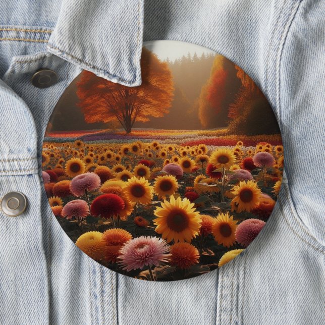 Herbstbäume/Feld mit Mäuse Button (Beispiel)