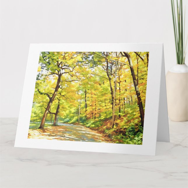 HERBSTBÄUME Karte (Vorderseite)