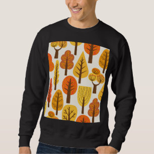 Herbstbäume, nahtloses Muster. Sweatshirt