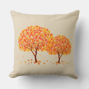 Herbstbäume Pillow Kissen