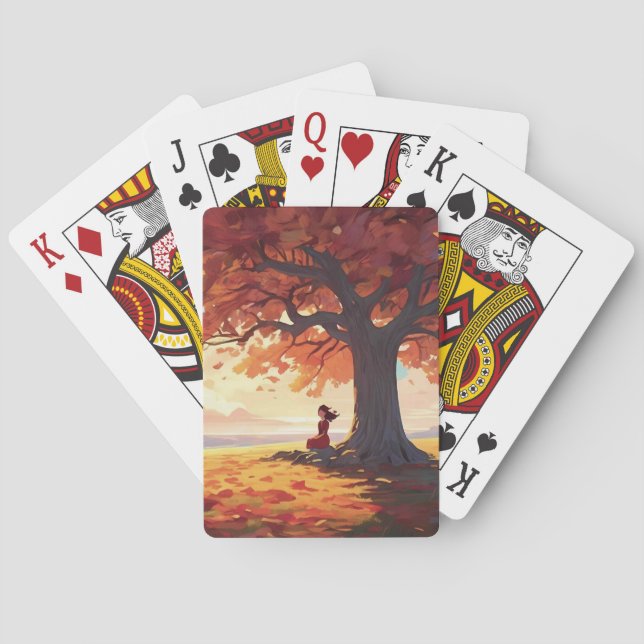 Herbstbaumgebet Spielkarten (Rückseite)