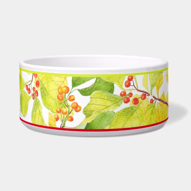 Herbstbeeren auf Salatschüssel Napf (Links)