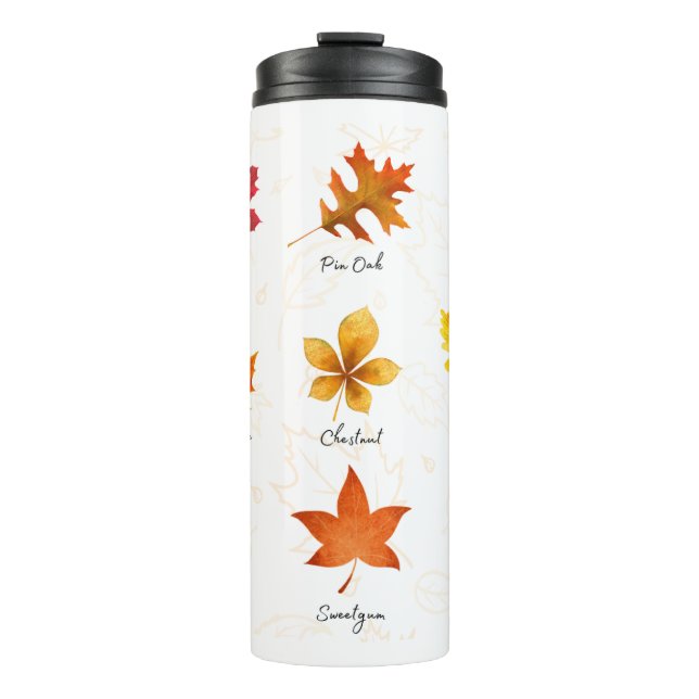 Herbstbelästigung mit thermischer Tumbler Thermosbecher (Vorderseite)