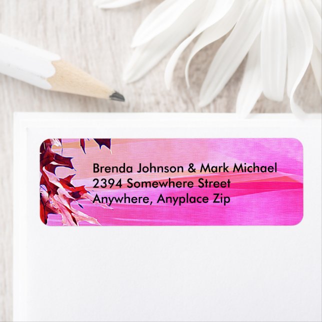 Herbstbelästigung Orange Pink Rücksendeadresse wir (Insitu)