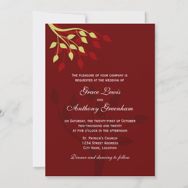 Herbstbelebungen Einladung (Vorderseite)