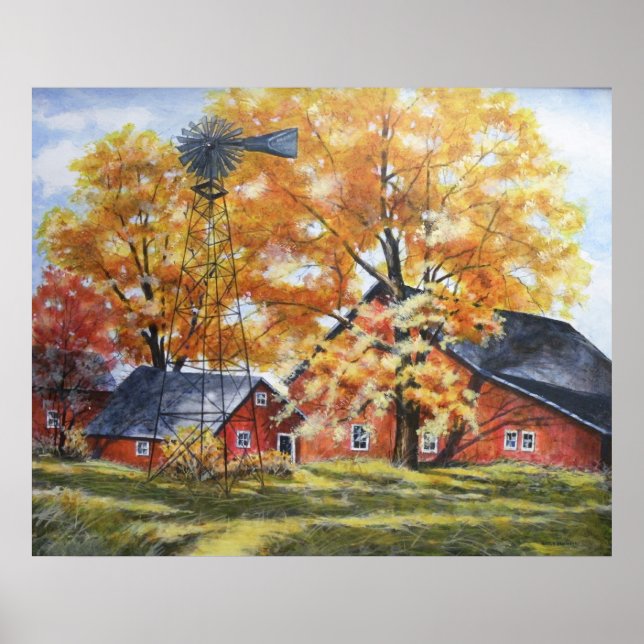 Herbstbetrieb Poster (Vorne)