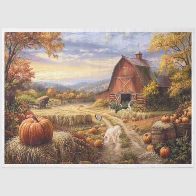 Herbstbetrieb Seidenpapier (Vorderseite)