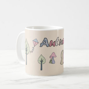 Herbstbild pastell kaffeetasse