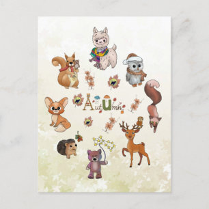 Herbstbild Postkarte