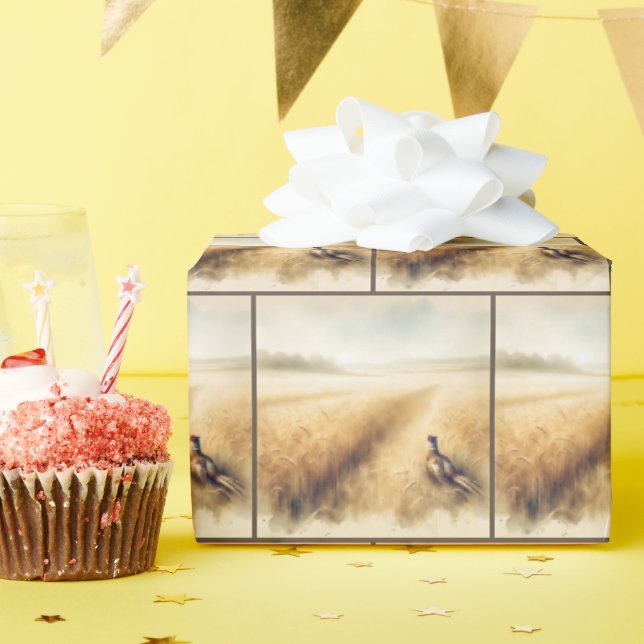 Herbstbläschen im Weizenfeld Geschenkpapier (Geburtstagsparty)