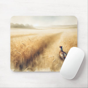 Herbstbläschen im Weizenfeld Mousepad