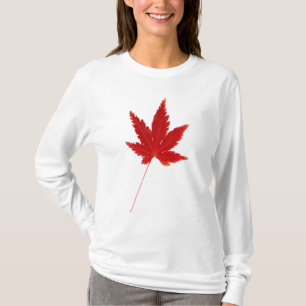 Herbstblatt Roter Single T-Shirt