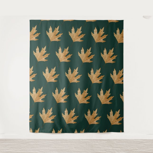 Herbstblatt Wandteppich (Vorderseite)