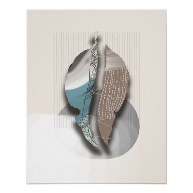 Herbstblätter_1 Glänzendes Poster (Vorderseite)